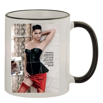 Adriana Lima 11oz Colored Rim & Handle Mug