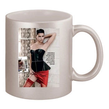 Adriana Lima 11oz Metallic Silver Mug