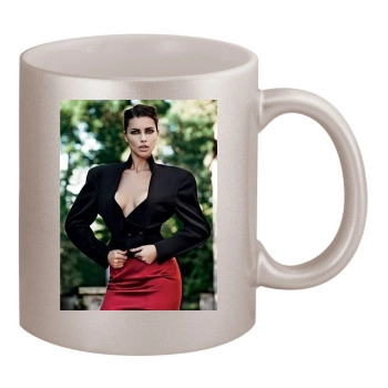 Adriana Lima 11oz Metallic Silver Mug