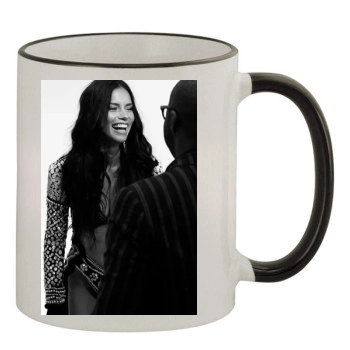 Adriana Lima 11oz Colored Rim & Handle Mug