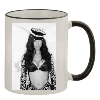 Adriana Lima 11oz Colored Rim & Handle Mug