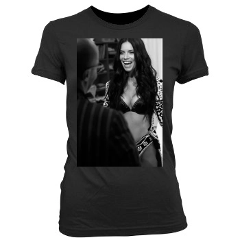 Adriana Lima Women's Junior Cut Crewneck T-Shirt