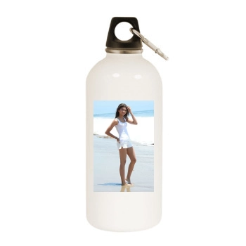 Zendaya Coleman White Water Bottle With Carabiner