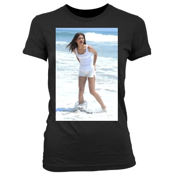 Zendaya Coleman Women's Junior Cut Crewneck T-Shirt