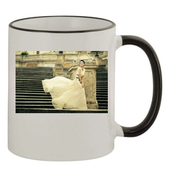 Zhang Ziyi 11oz Colored Rim & Handle Mug