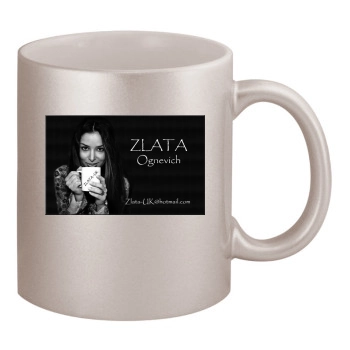 Zlata Ognevich 11oz Metallic Silver Mug