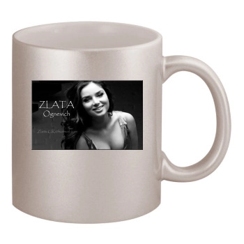 Zlata Ognevich 11oz Metallic Silver Mug