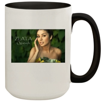 Zlata Ognevich 15oz Colored Inner & Handle Mug