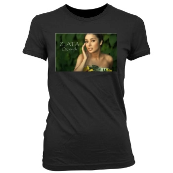 Zlata Ognevich Women's Junior Cut Crewneck T-Shirt