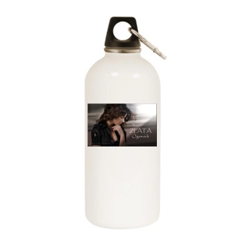 Zlata Ognevich White Water Bottle With Carabiner