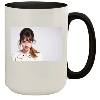 Zoe Kazan 15oz Colored Inner & Handle Mug