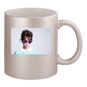 Zoe Kazan 11oz Metallic Silver Mug