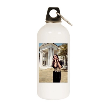 Zoe Saldana White Water Bottle With Carabiner