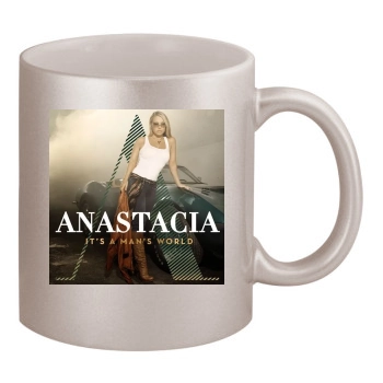 Anastacia 11oz Metallic Silver Mug