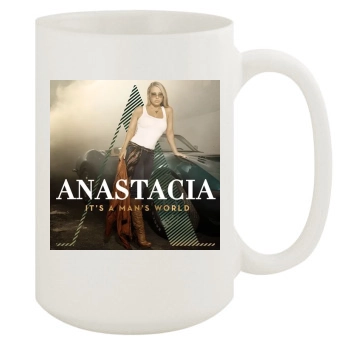 Anastacia 15oz White Mug