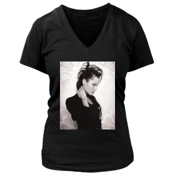 Angelina Jolie Women's Deep V-Neck TShirt