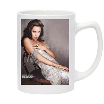 Angelina Jolie 14oz White Statesman Mug