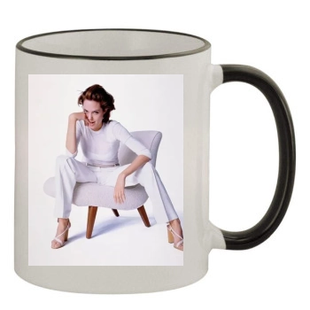 Angelina Jolie 11oz Colored Rim & Handle Mug