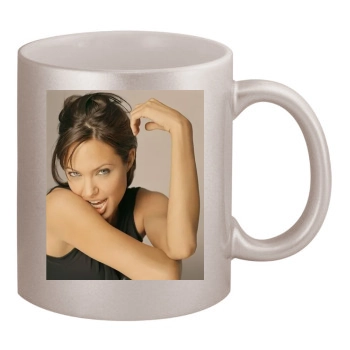 Angelina Jolie 11oz Metallic Silver Mug