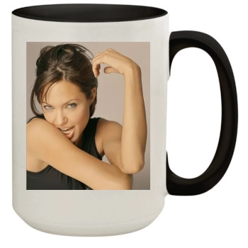 Angelina Jolie 15oz Colored Inner & Handle Mug