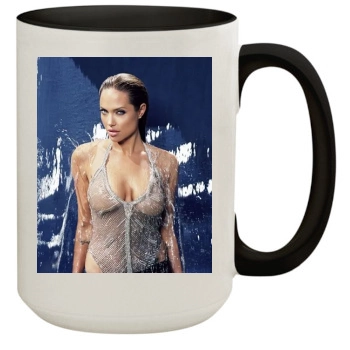 Angelina Jolie 15oz Colored Inner & Handle Mug