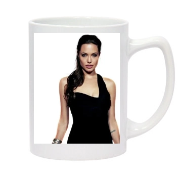 Angelina Jolie 14oz White Statesman Mug