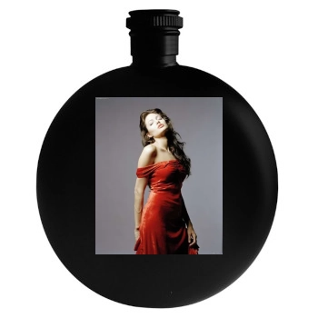 Angelina Jolie Round Flask