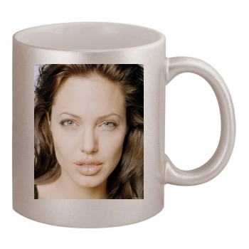 Angelina Jolie 11oz Metallic Silver Mug