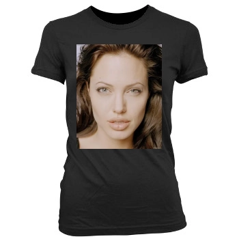 Angelina Jolie Women's Junior Cut Crewneck T-Shirt