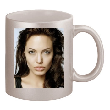 Angelina Jolie 11oz Metallic Silver Mug