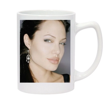 Angelina Jolie 14oz White Statesman Mug