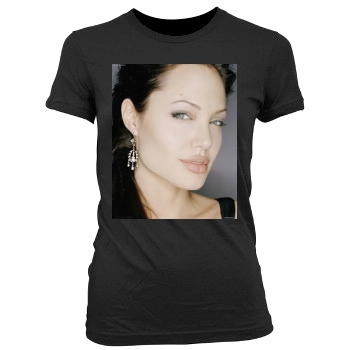 Angelina Jolie Women's Junior Cut Crewneck T-Shirt