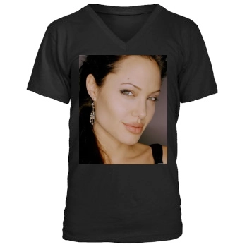 Angelina Jolie Men's V-Neck T-Shirt