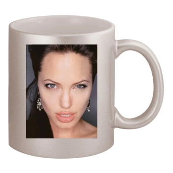 Angelina Jolie 11oz Metallic Silver Mug