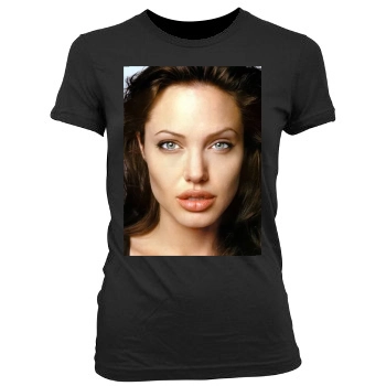 Angelina Jolie Women's Junior Cut Crewneck T-Shirt