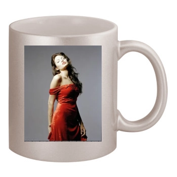 Angelina Jolie 11oz Metallic Silver Mug