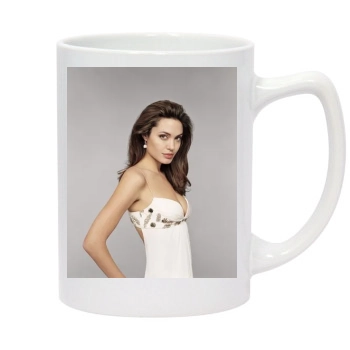 Angelina Jolie 14oz White Statesman Mug