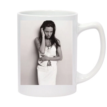 Angelina Jolie 14oz White Statesman Mug