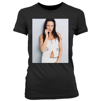 Angelina Jolie Women's Junior Cut Crewneck T-Shirt