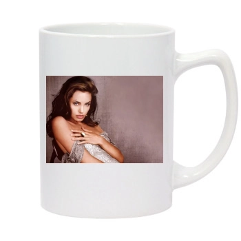 Angelina Jolie 14oz White Statesman Mug