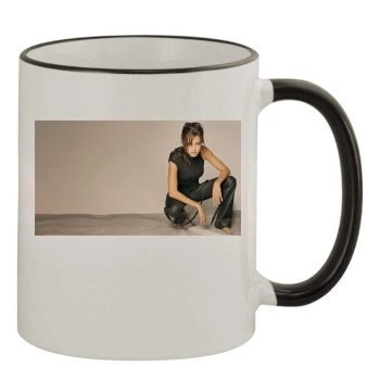 Angelina Jolie 11oz Colored Rim & Handle Mug