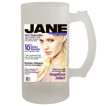 Angelina Jolie 16oz Frosted Beer Stein