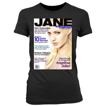 Angelina Jolie Women's Junior Cut Crewneck T-Shirt