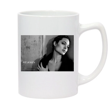 Angelina Jolie 14oz White Statesman Mug