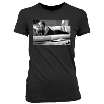 Angelina Jolie Women's Junior Cut Crewneck T-Shirt