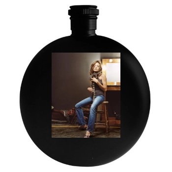 Angelina Jolie Round Flask