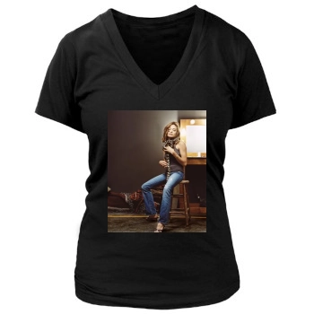 Angelina Jolie Women's Deep V-Neck TShirt