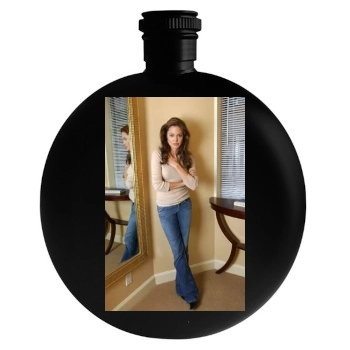 Angelina Jolie Round Flask