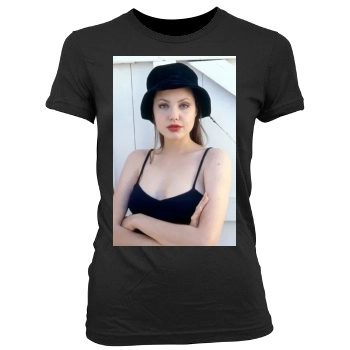 Angelina Jolie Women's Junior Cut Crewneck T-Shirt