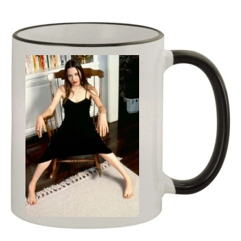 Angelina Jolie 11oz Colored Rim & Handle Mug